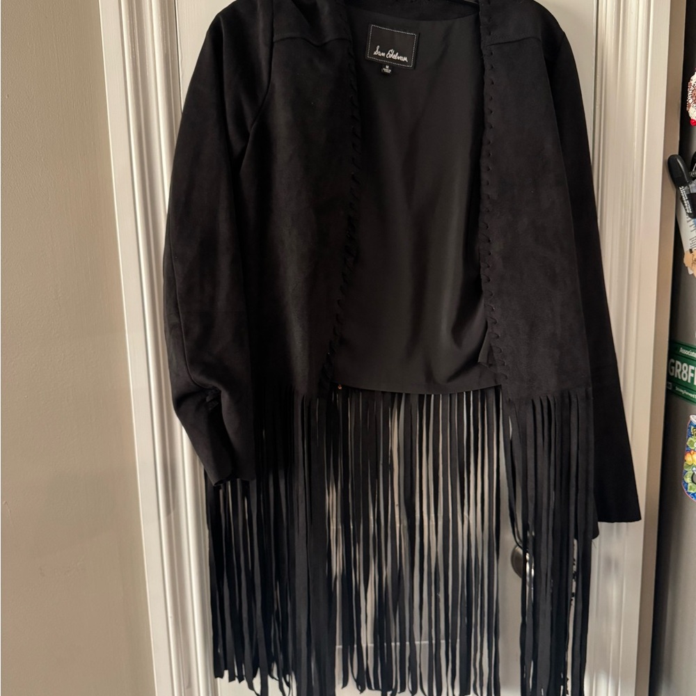 Sam Edelman Black Jacket with Fringe